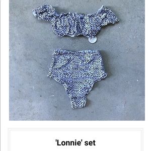 NWT SHESHOW black & white animal print bikini
